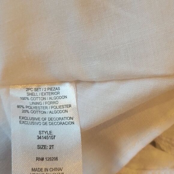 Laura Ashley Baby Girls White Swiss Dot Angel Wing Spring Easter Dress 2t - Picture 11 of 12